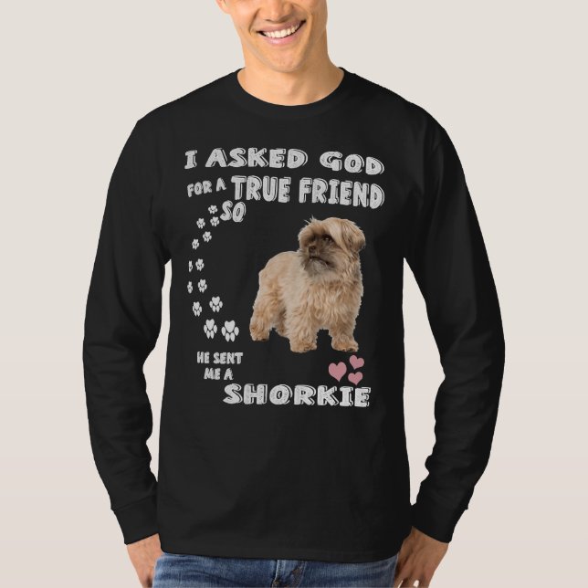 Shorkie Tzu Dog Quote Mama Weihnachten Yorkie Tzu  T-Shirt (Vorderseite)