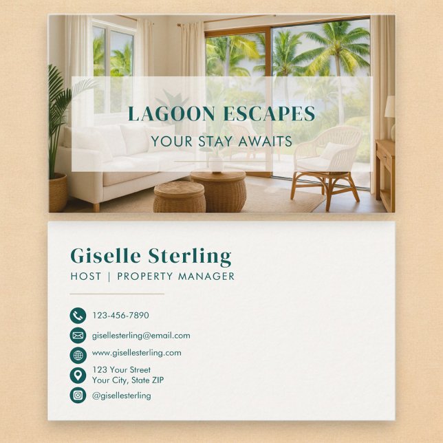 Short Term Rental Photo Property Manager Visitenkarte (Von Creator hochgeladen)