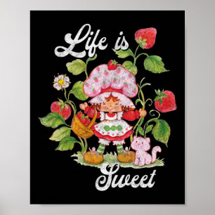 Shortcake Leben ist süß Vintage-Beeren-Garten Poster