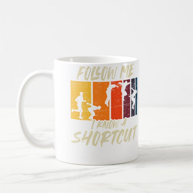 Shortcut Run Jump Flip Freerunning Acrobatic Parko Kaffeetasse (Links)