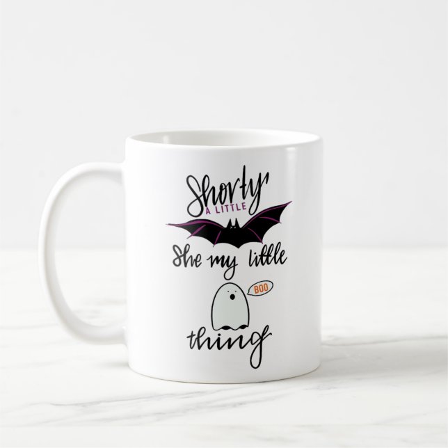 Shorty Batty Funny Retro Kaffeetasse (Links)