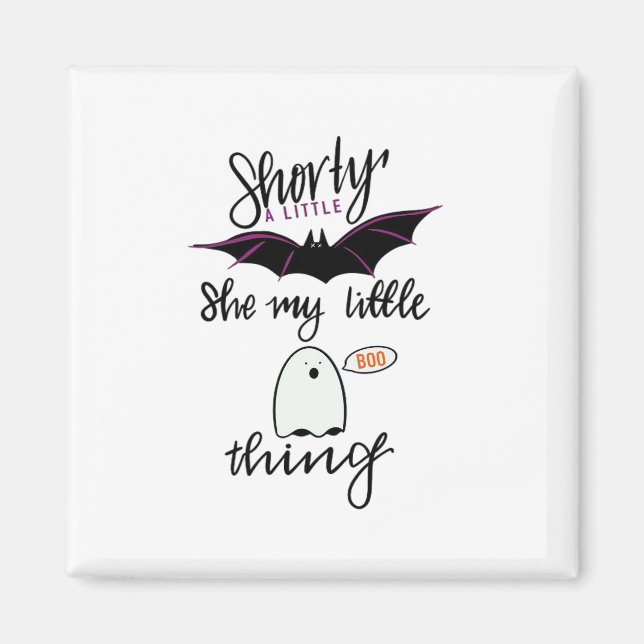 Shorty Batty Funny Retro Magnet (Vorne)