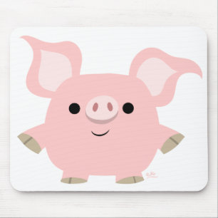 Shorty Cartoon-Schwein mousepad