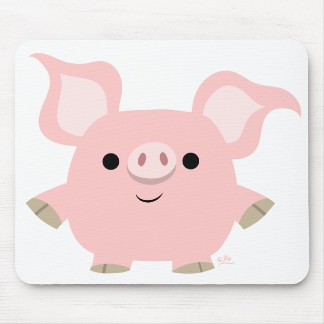 Shorty Cartoon-Schwein mousepad (Vorne)