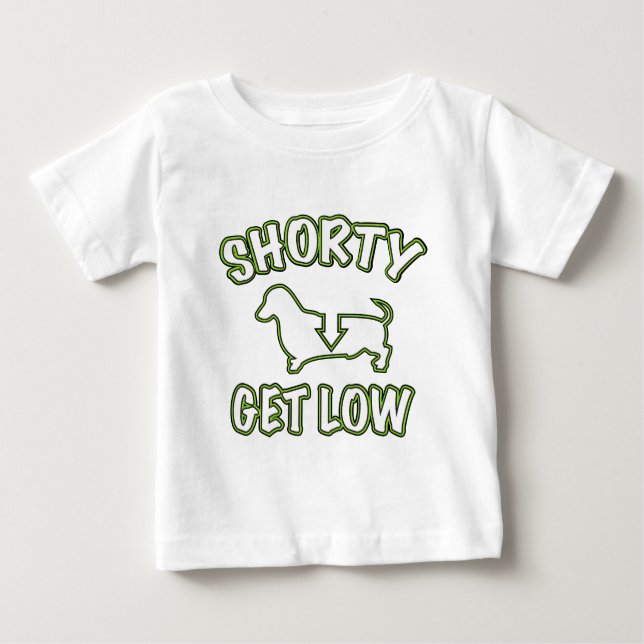 Shorty erhalten niedrige Dackel Baby T-shirt (Vorderseite)