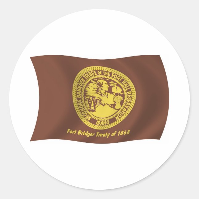 Shoshone Bannock Stämme Flaggen Aufkleber (Vorderseite)