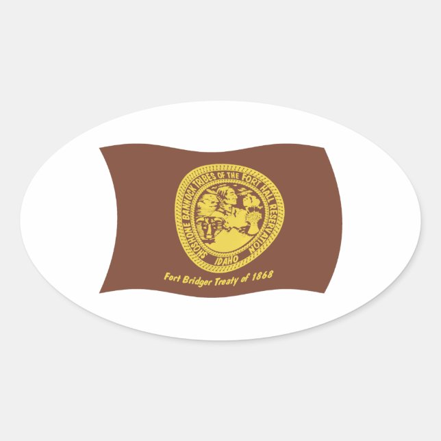 Shoshone Bannock Tribes Flag Sticker (Vorderseite)