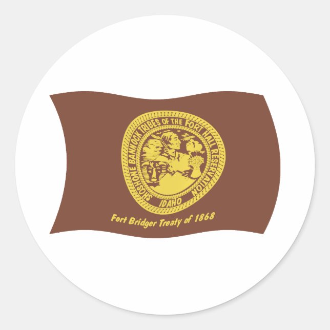 Shoshone Bannock Tribes Flag Sticker (Vorderseite)