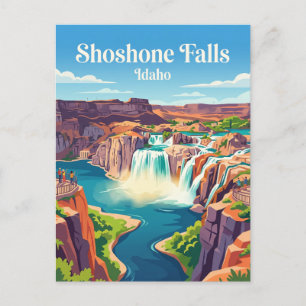 Shoshone Falls Idaho Postkarte