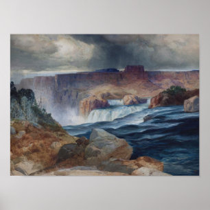 Shoshone Falls, Idaho von Thomas Moran Print Poster