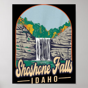 Shoshone Falls Idaho Wasserfälle Urlaubsabenteuer Poster