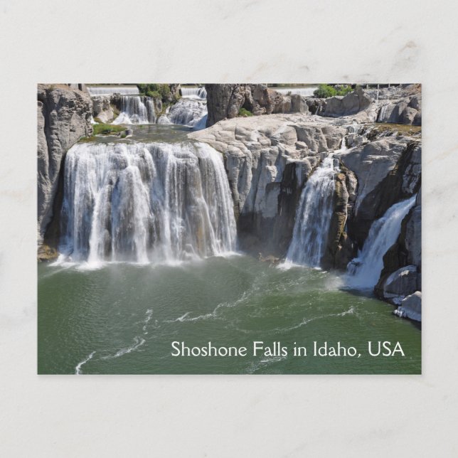 Shoshone Falls in Idaho USA Postkarte (Vorderseite)