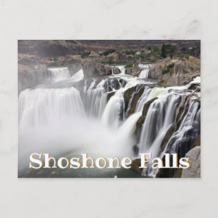 Shoshone Falls Langzeitbelichtungs-Wasserfall-Foto Postkarte