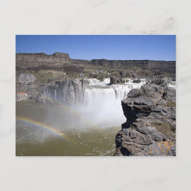 Shoshone Falls on Snake River in Twin Falls, Postkarte (Vorderseite)