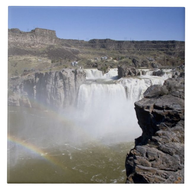 Shoshone Falls on the Snake River in Twin Falls, Fliese (Vorderseite)