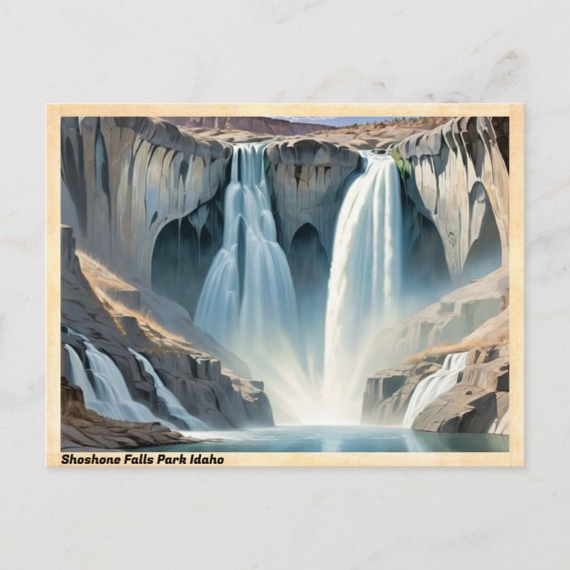 Shoshone Falls Park Idaho Postkarte (Vorderseite)