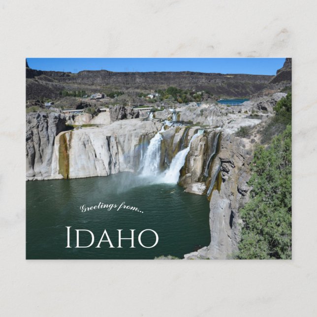 Shoshone Falls Snake River Idaho Postkarte (Vorderseite)