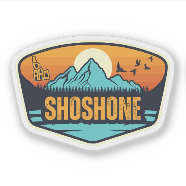Shoshone, Idaho Aufkleber (Vorderseite)