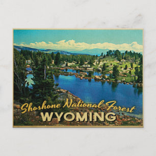 Shoshone National Forest Wyoming Postkarte