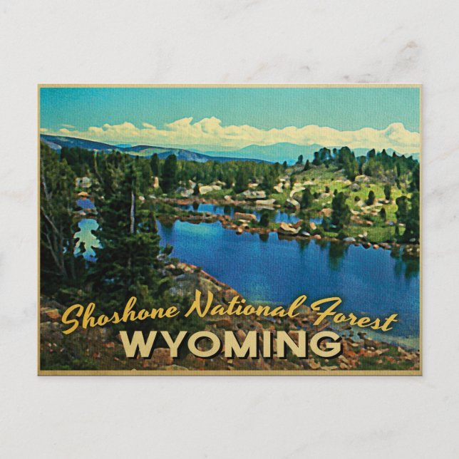Shoshone National Forest Wyoming Postkarte (Vorderseite)