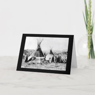 Shoshoni-Inderund HautTipis 1884 Karte