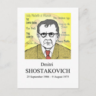 Shostakovich Postkarte