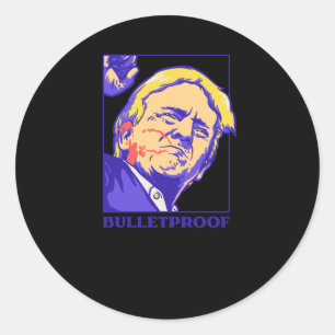 Shot - Bulletproof Ultra Maga 2024 Wir Menschen 1 Runder Aufkleber