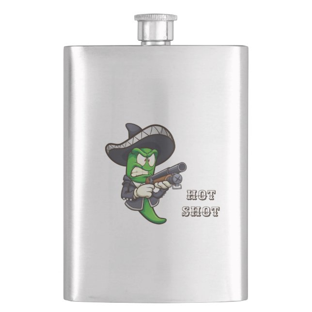 Shot-Glass (Bearbeiten) für Hot Chili Flachmann (Vorderseite)