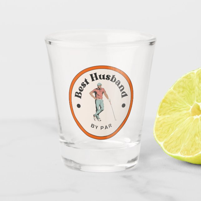 Shot Glass - Bester Mann von Par - Golfer Schnapsglas (Vorderseite)