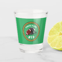 Shot Glass Football - Name und Nummer hinzufügen