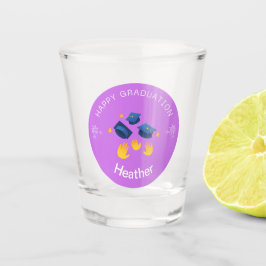 Shot Glass - Happy Abschluss Personalize-Add Name Schnapsglas
