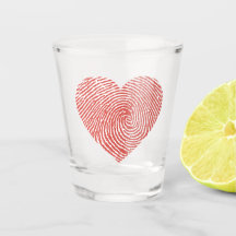 Shot Glass Heart Fingerprint – Unique Love Print 