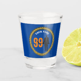 Shot Glass Hockey Player - Name und Nummer hinzufü Schnapsglas