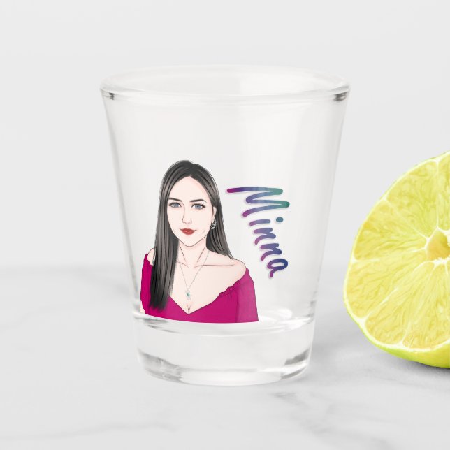 Shot Glass - Minna Schnapsglas (Vorderseite)