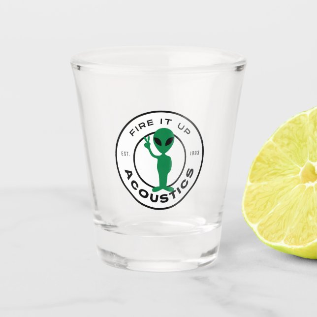 Shot Glass - Peace Alien Schnapsglas (Vorderseite)