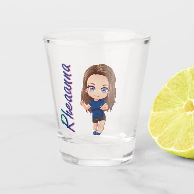 Shot Glass - Rheaanna Chibi Schnapsglas (Vorderseite)