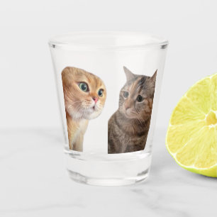 Shot Glass Talking Cats Meme Schnapsglas