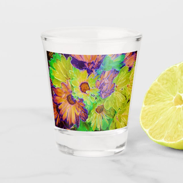 Shot Glasses - Daisy Bouquet Schnapsglas (Vorderseite)