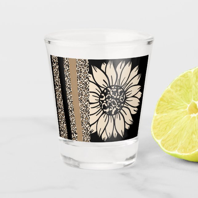 Shot Glasses: Sonnenblumensafari Schnapsglas (Vorderseite)