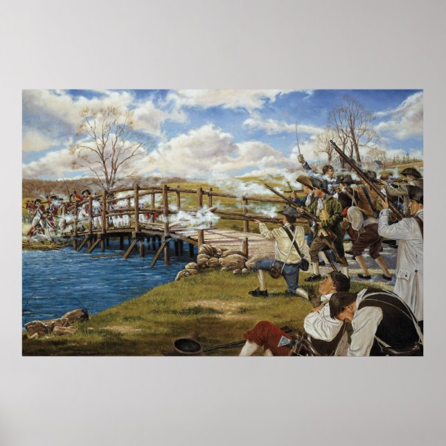 Shot Heard 'Round the World by Domenick D'Andrea Poster (Vorne)