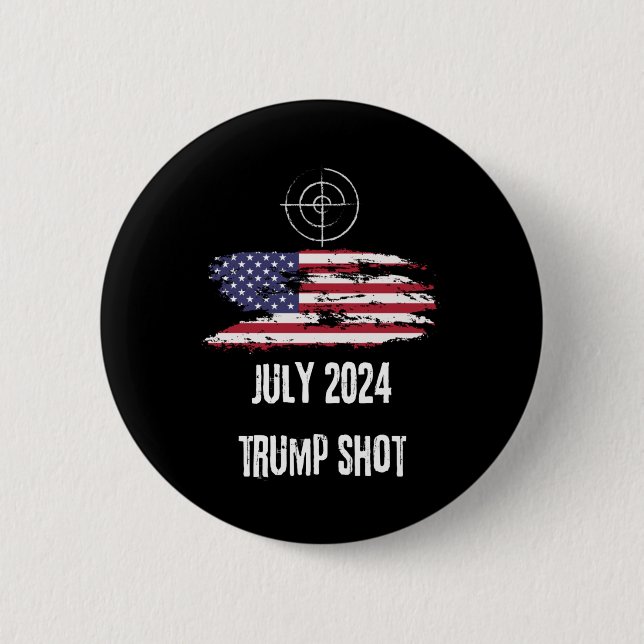 Shot Juli 2024 USA Amerika Button (Vorderseite)