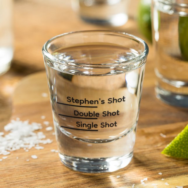 Shot Line Funny Personalized  Schnapsglas (Von Creator hochgeladen)