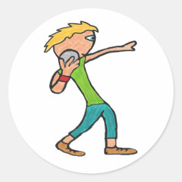 Shot Put Runder Aufkleber