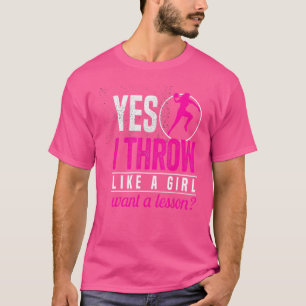 Shot Putter Ja, ich wirke wie ein Mädchen Woll ein T-Shirt