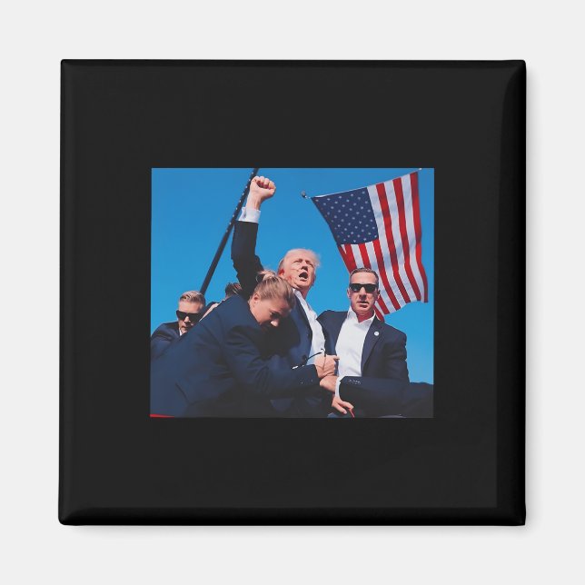 Shot Shirt Trump Shooting Shirt Trump 2024 Magnet (Vorne)