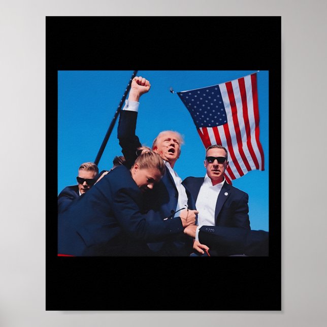 Shot Shirt Trump Shooting Shirt Trump 2024 Poster (Vorne)