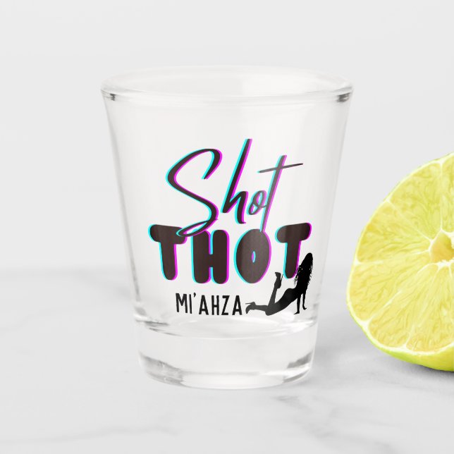 Shot Thot | Funny | Kekse  Schnapsglas (Vorderseite)
