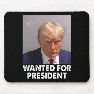 Shot Trump Funny Gewollt für Präsident 2024 Mousepad