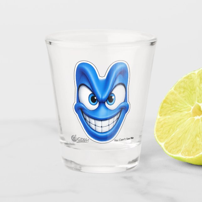 Shotglas - Du kannst mich nicht sehen Schnapsglas (Vorderseite)