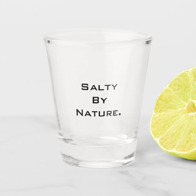 Shotglas "SaltyByNature" Schnapsglas (Vorderseite)